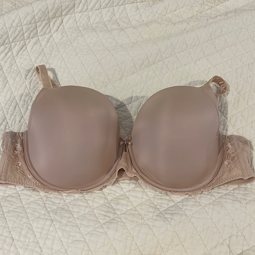 Torrid Sexy T-Shirt Balconette Bra, Light Beige color